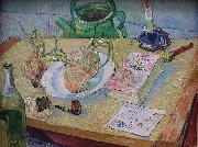 Vincent Van Gogh Still life with a plate of onions oil on canvas